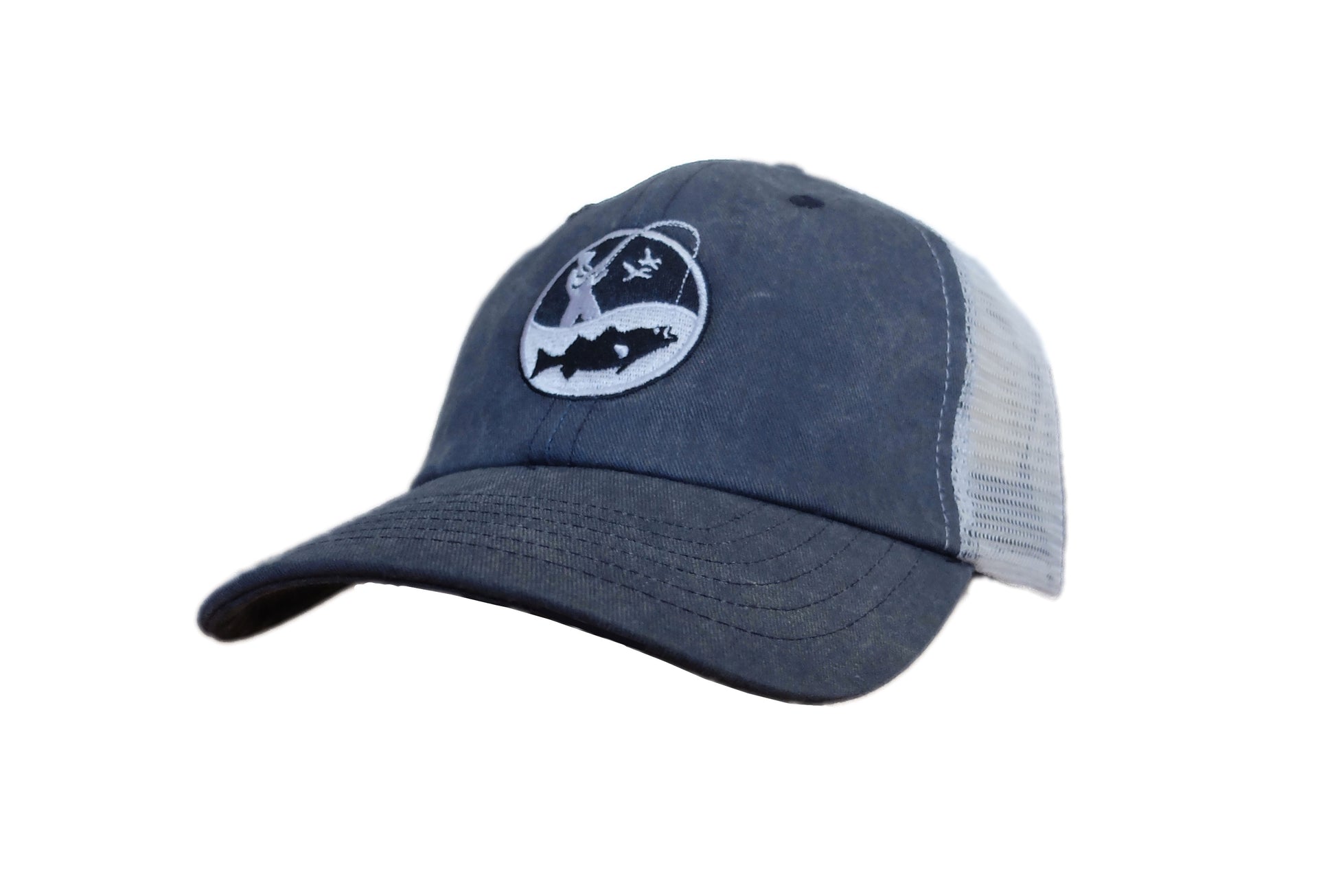 Angler' Trucker Hat - Vintage Navy / White – Deep Thoughts Designs